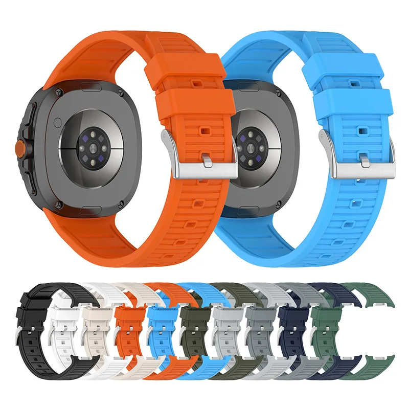 Sports Silicone Strap For Samsung Galaxy Watch 8 Soft Bracelet For Galaxy 8 Classic /8 40 44mm Watchband  Accessories