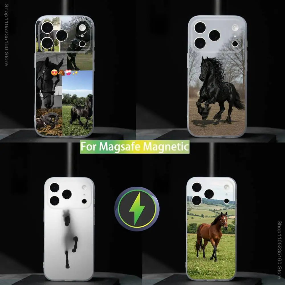 

Domineering Cool Horse For iPhone 11,12,13,14,15,16,17,Pro,Max,Plus,Mini,SE4,E Phone Case With Magsafe Wireless