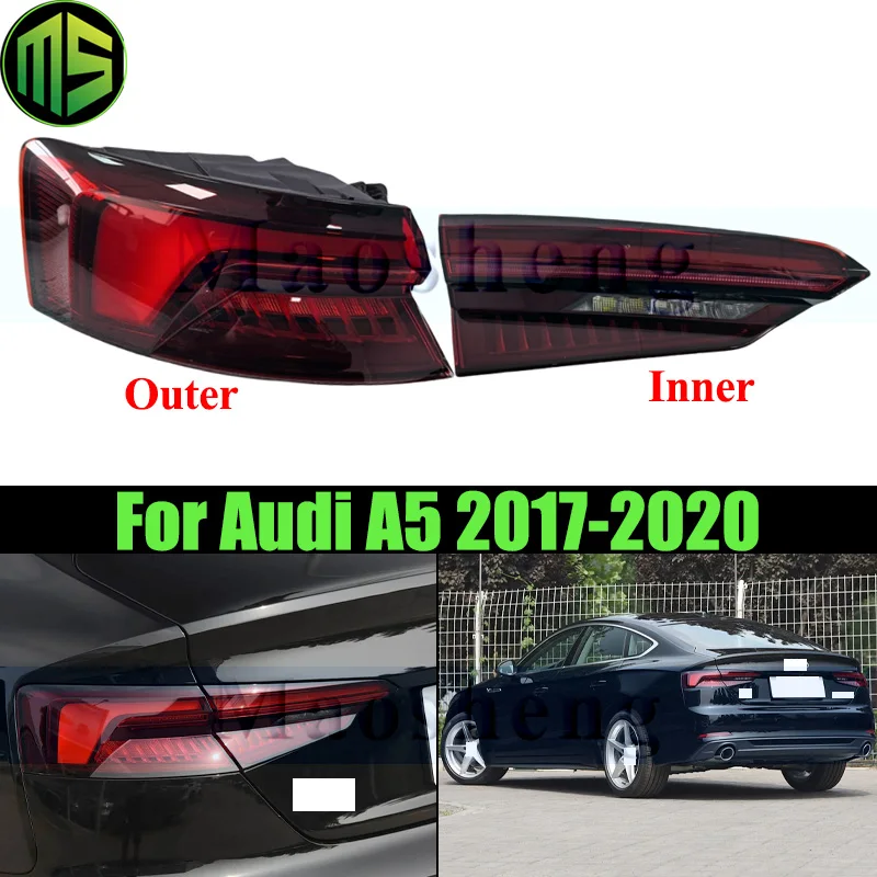 

Maosheng светодиодный задний фонарь заднего бампера, задний фонарь для Audi A5 2017-2020, задний фонарь, стоп-сигнал, задний указатель поворота