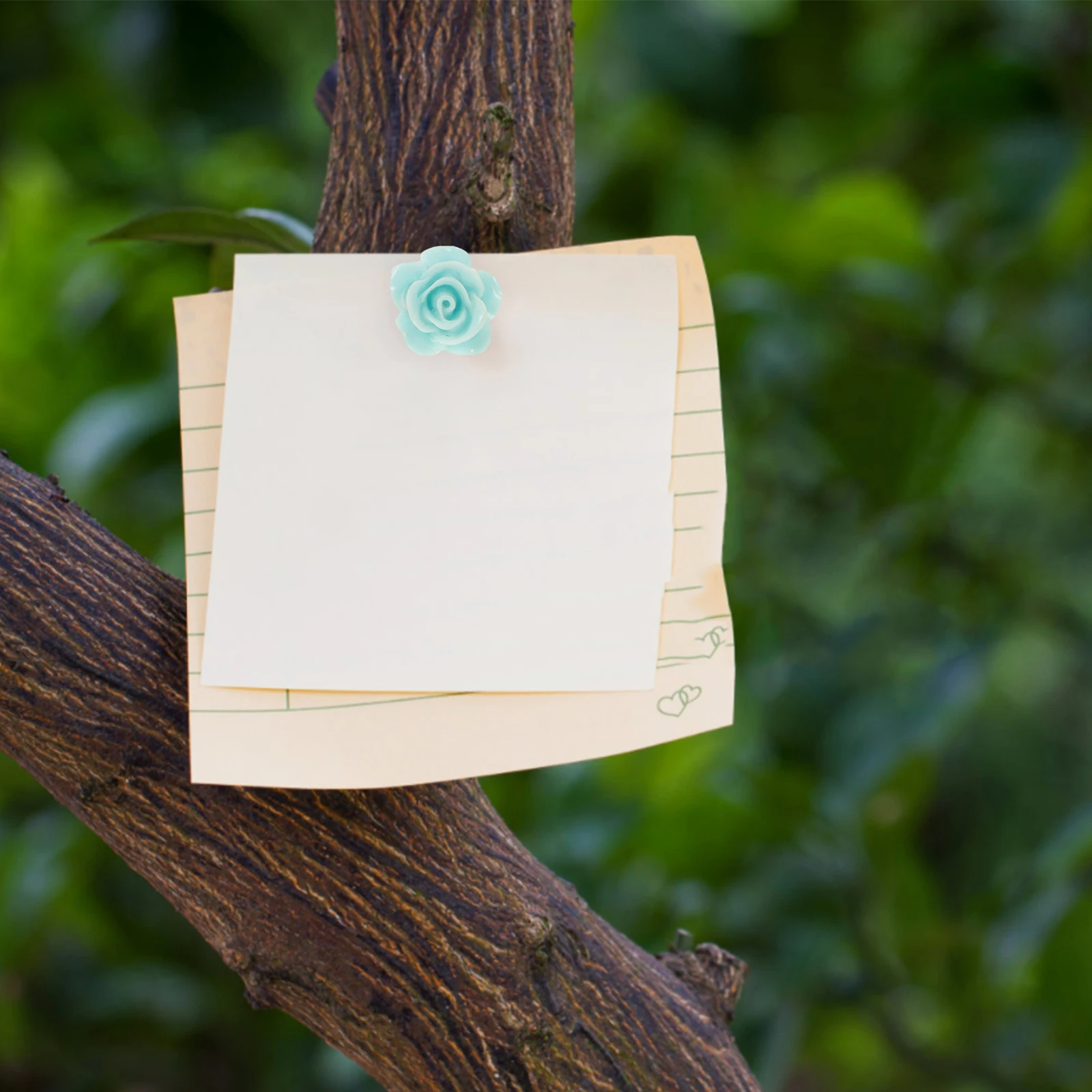 

30pcs Rose Pushpins Decorative Flower Thumb Tacks For Poster Message Board Multi-Function Household Tacks Office Supply