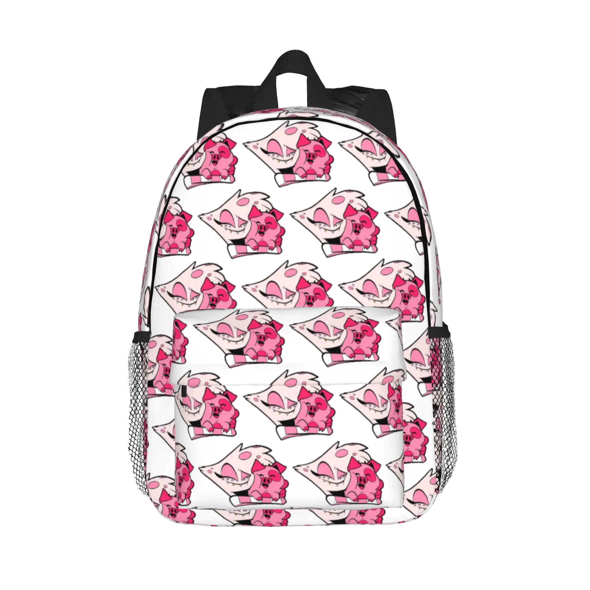Angel Dust and Fat Nuggets  Hazbin Backpack Hot Sale Daypack  Boys Girls BookBag Shoulder Bags for Men Women School Bag