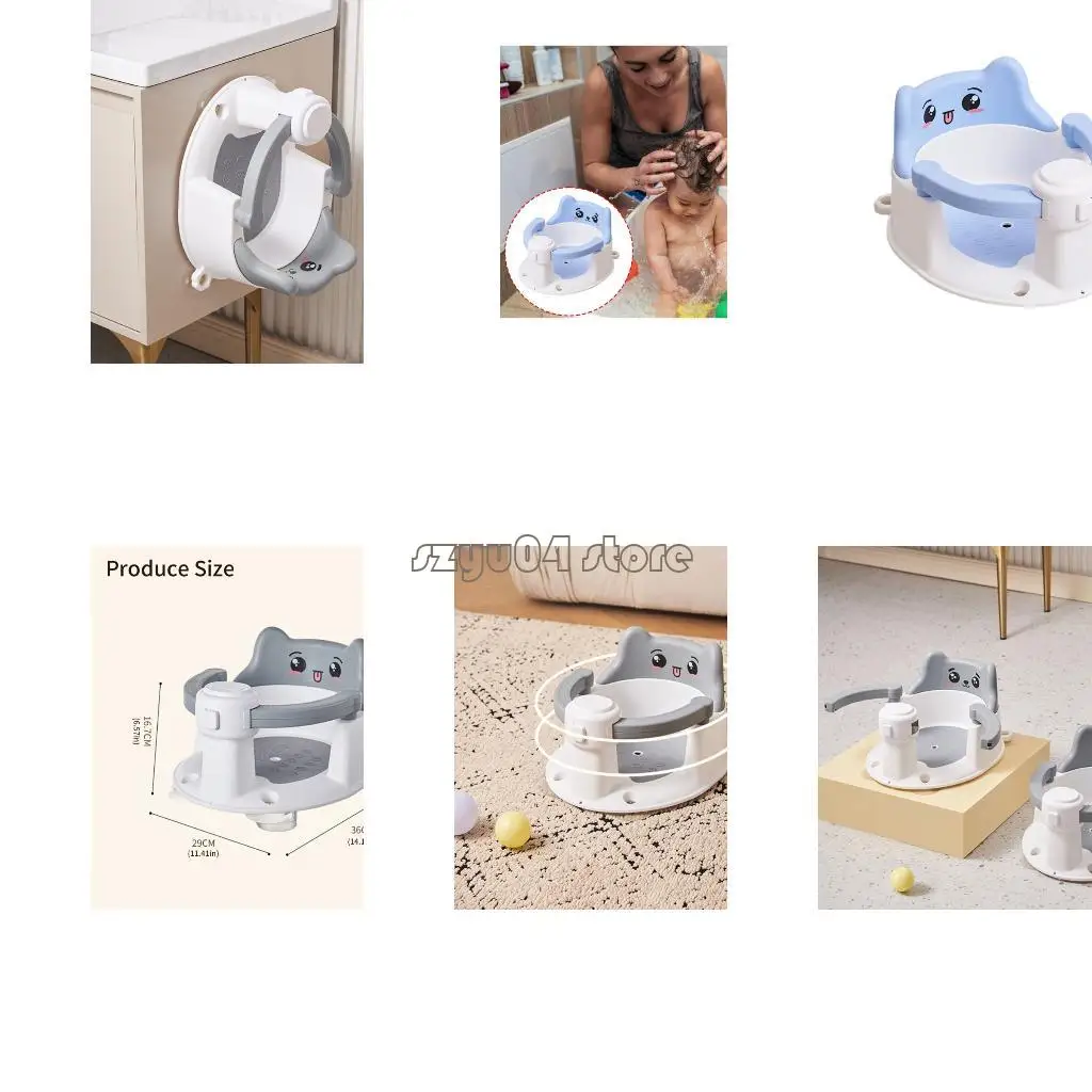 

4x7d детская ванна сиденье для детской ванны для ребенка 6-15 месяцев обеспечивает поддержку спинки легко удалить с помощью