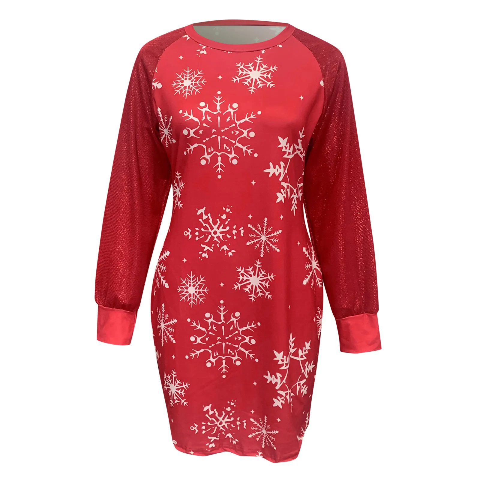 Women Xmas Christmas Elk Dress Long Sleeve O Neck Ladies Jumper Fashion Casual 2023 Winter Autumn Pullover Mini Dress Robe