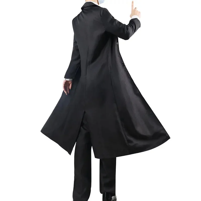 

New Makila cosplay costume women men trench coat jacket black suit uniform Halloween Carnival party anime outfits BF5GVG2025