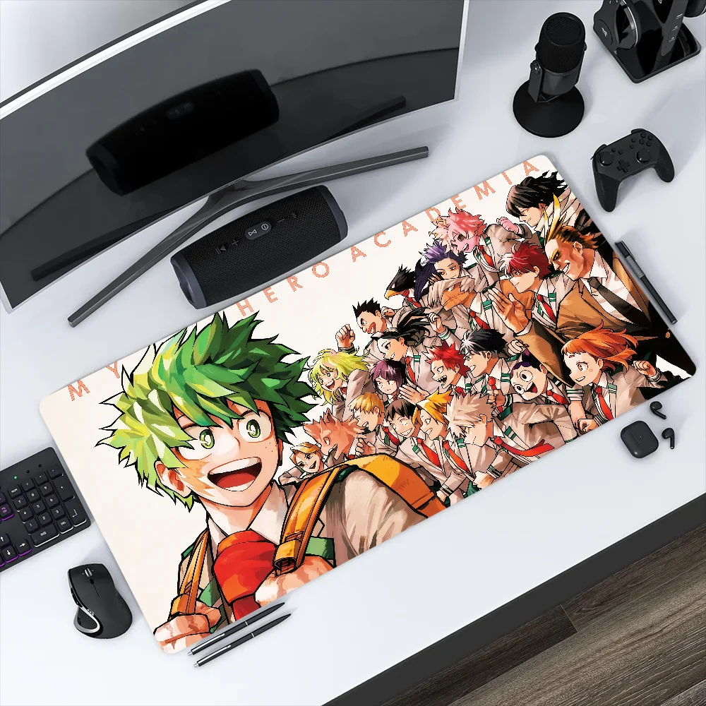 Anime My H-Hero-o A-Academia Mouse Pad Large Non-slip Lockedge Desktop Computer Desk Mat Keyboard MousePad Office Gamer Student