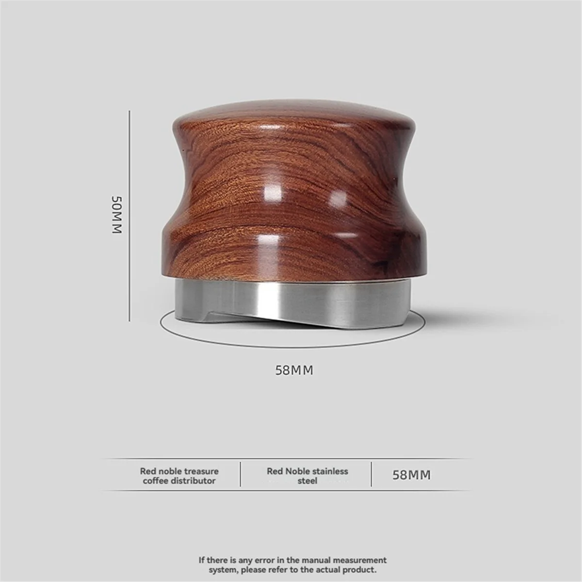 Distribuidor de café, herramienta de distribución de Espresso, nivelador de café, martillo de café en polvo para café, oficina, profundidad ajustable