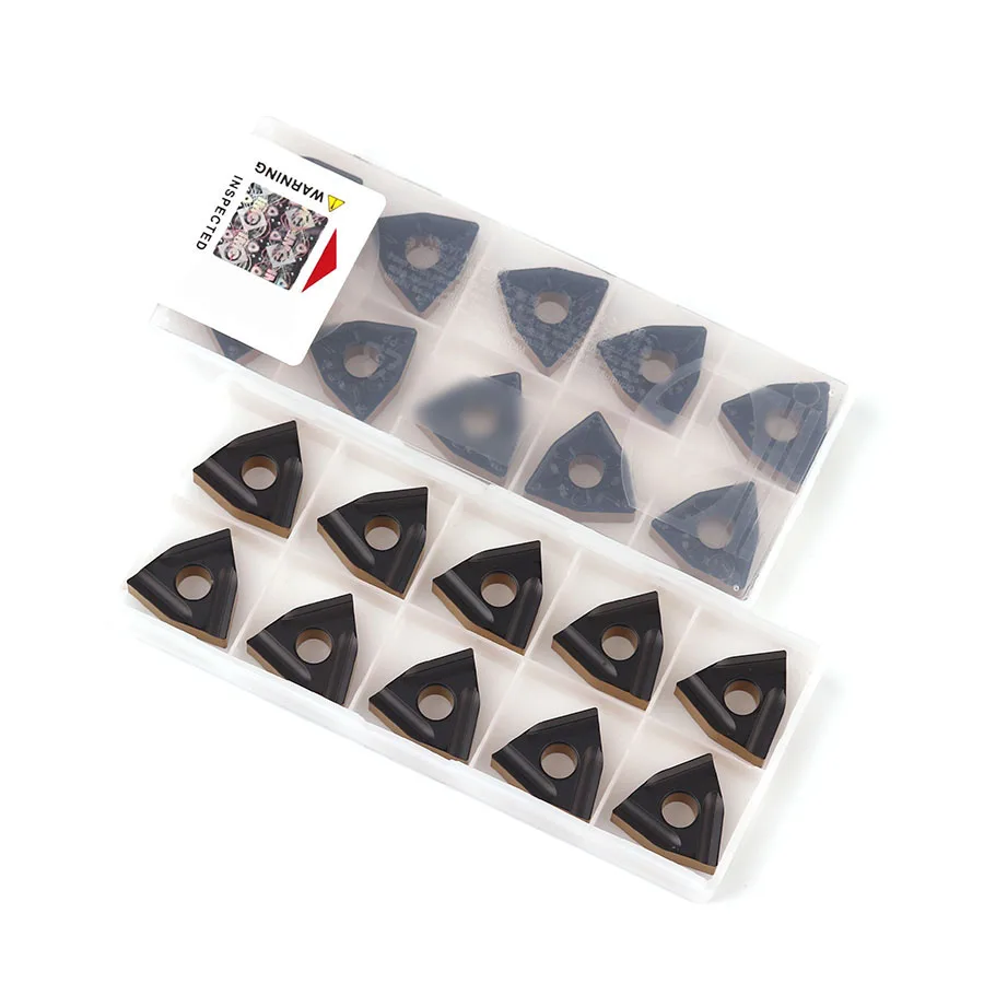 Tour CNC carbure, outil de tournage externe, insertion de tournage, WNMG080404R-S WNMG080404L-S T8125 WNMG080408R-S WNMG080408L-S T8125, 10 pièces