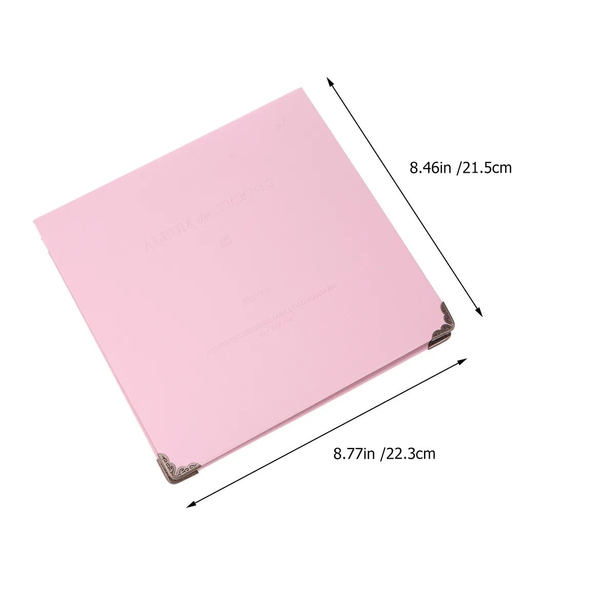 1Pcs Exquisite Ticket Collection Book Pink Photo Receipt Organizer for Long Time Use Ticket Collection Book Receipt Organizer