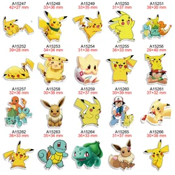 Pokemon Japanese Cartoon Planar Resin Flatback for DIY Hairbow Accessories Decoration Craft Decoration 30pcs