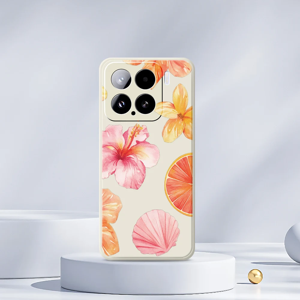 Custodie per telefoni stile frutta fiore per Xiaomi Mi 15 Ultra Mi 14T 13T 12T 11T Pro Cover in silicone per Xiaomi Mi 13T Pro Mi 11T Custodie
