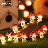 20/30 leds 3D fairy Lights Mushroom Copper Wire Christmas DIY Fairy String Lamps Mushroom Holiday Lights For Garden Party Decor