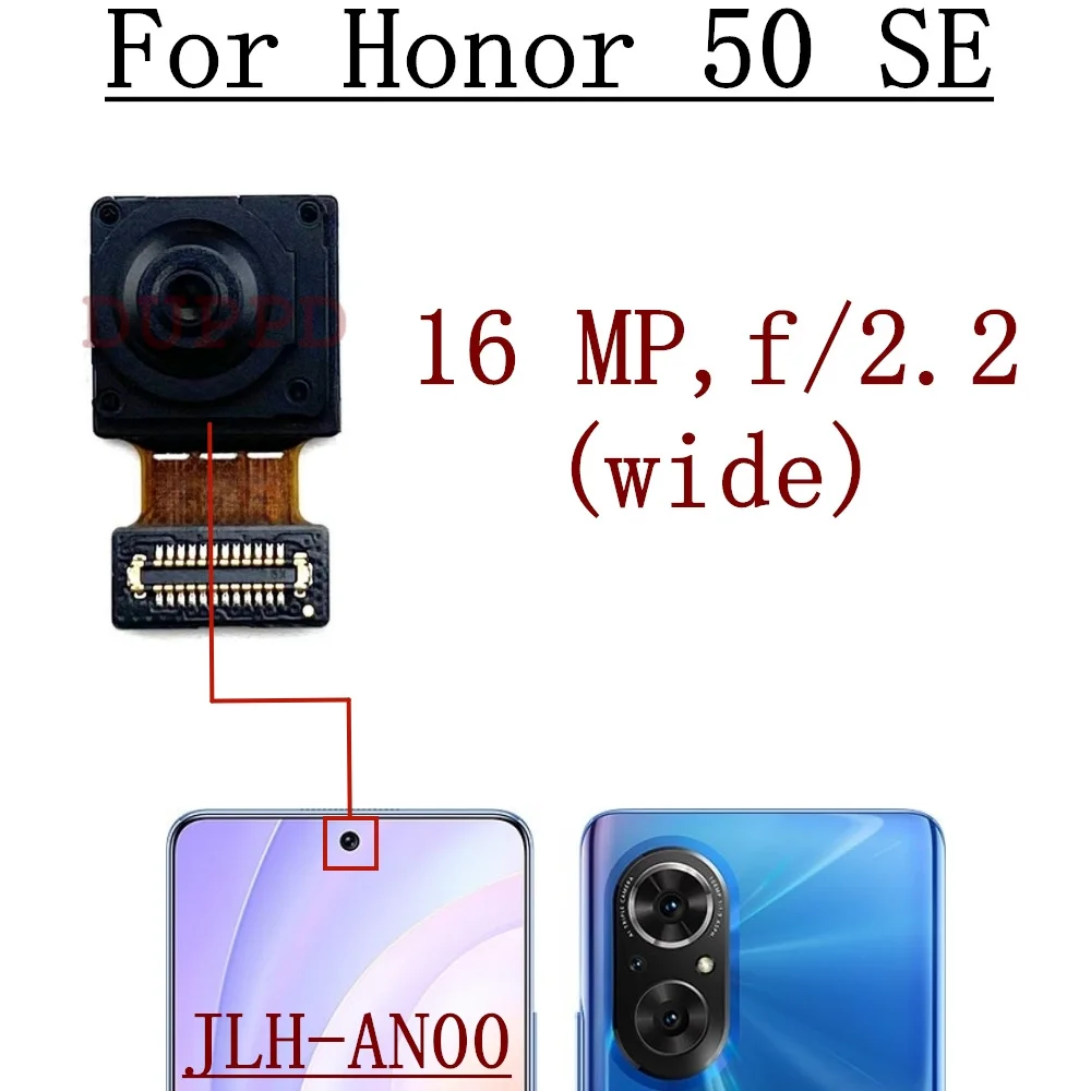 

Передняя задняя камера для Huawei Honor 50 SE Honor50SE Фронтальная селфи Широкая основная задняя камера Гибкий кабель Запчасти