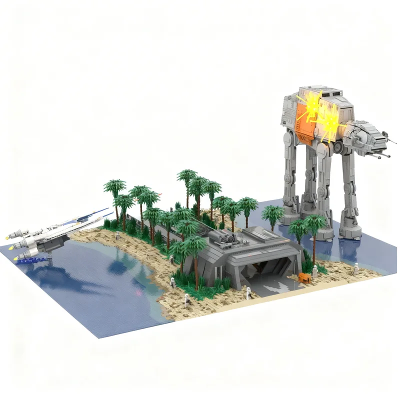 21288pcs MOC SW - Attack On Scarif Star Battle Model Building Blocks Christmas Gift Construction Toys Craft Assemble 3D Art