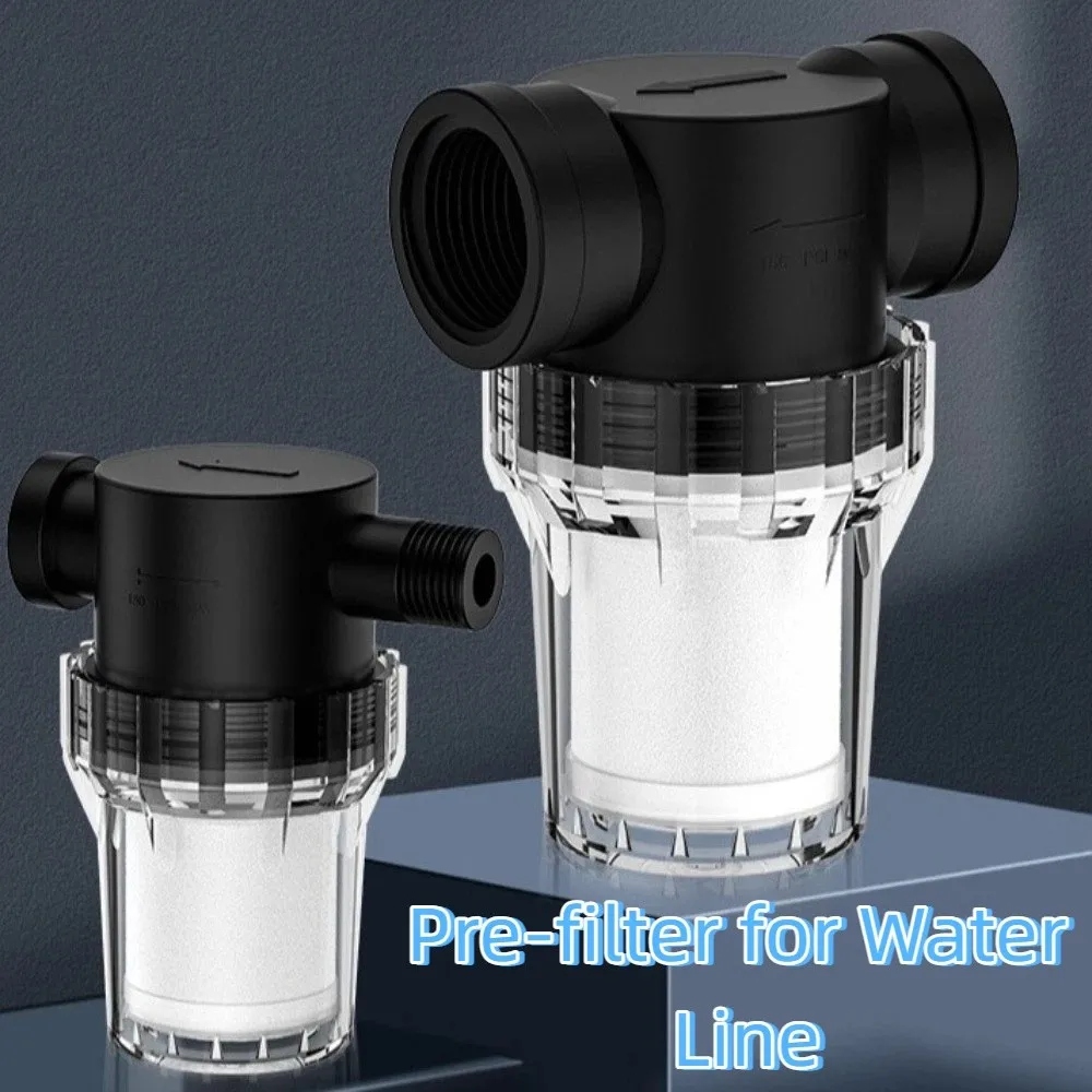 40/100/200 Mesh Inline Water Filter Strainer Clear Plastic 1/2