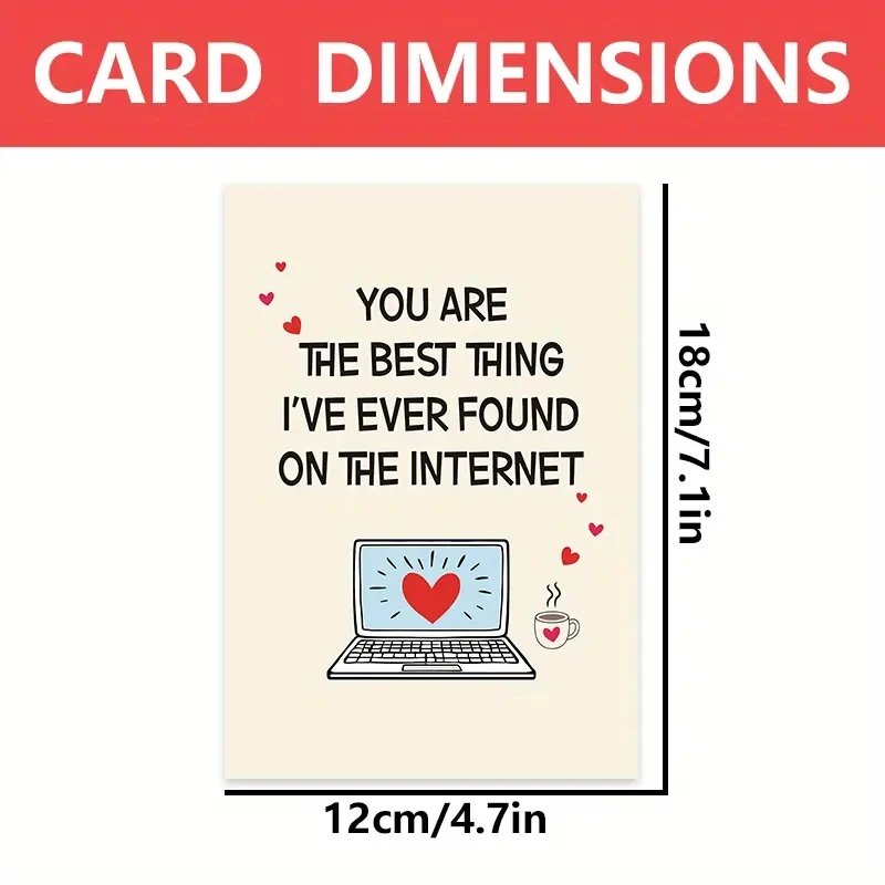 1 pc Happy Birthday Anniversary Card. Gifts For Him Husband Boyfriend Girlfriend Wife Her.