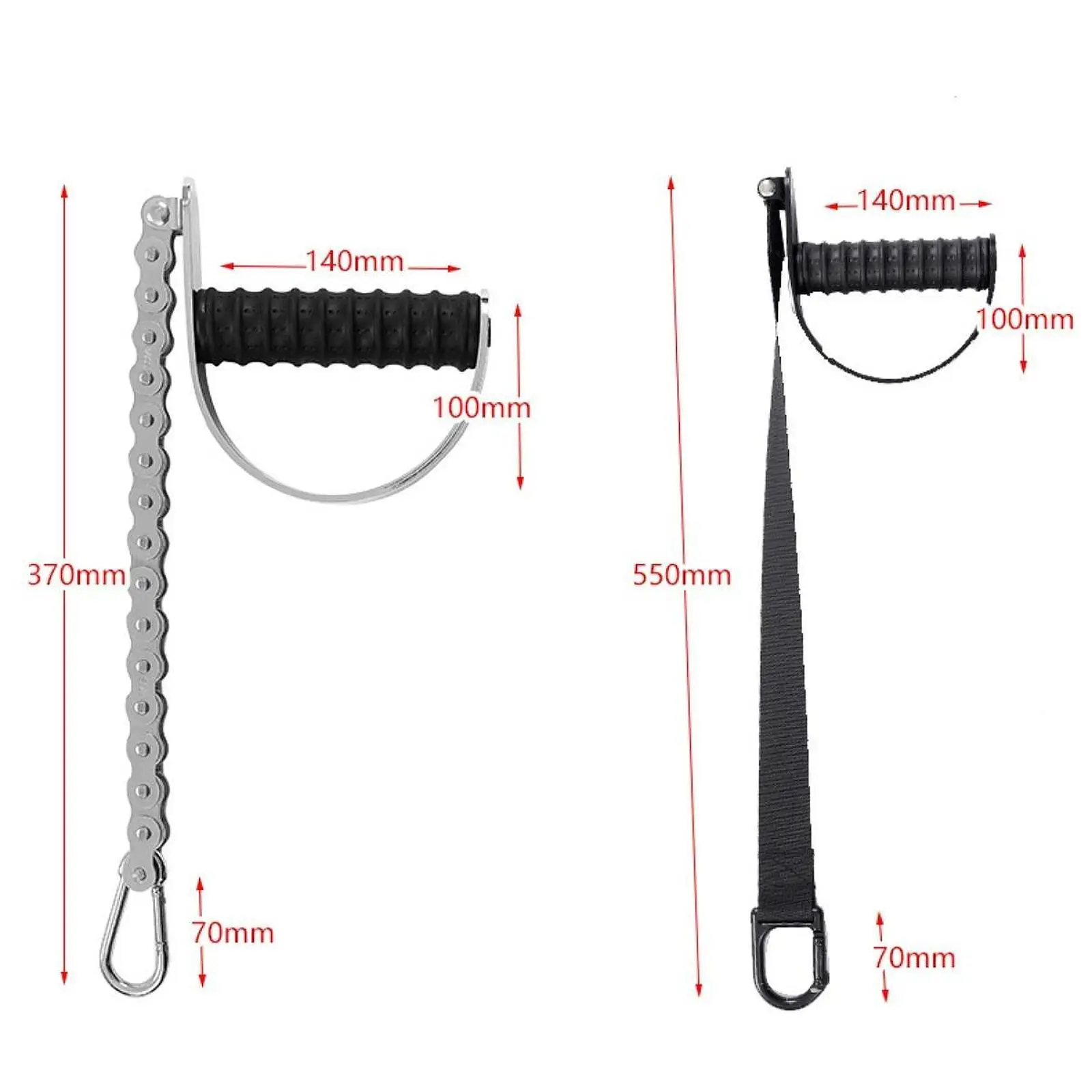 Agarraderas de lucha de brazos con muñequera, juego de manijas ajustables para fortalecer la resistencia de la muñeca, para entrenamiento con poleas en el gimnasio