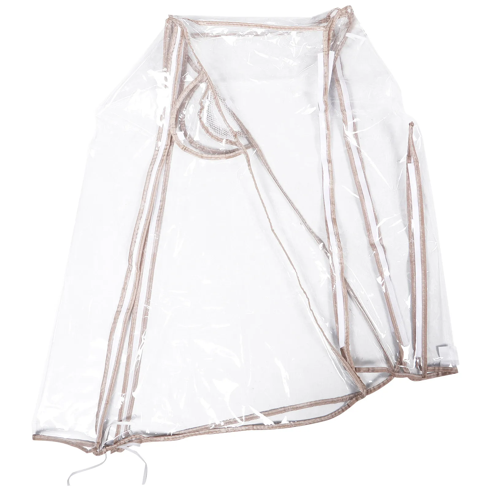Eva Waterproof Stroller Rain Cover Transparent Windproof Cold Weather Protection for Baby Winter Outdoors Universal Fit Compact