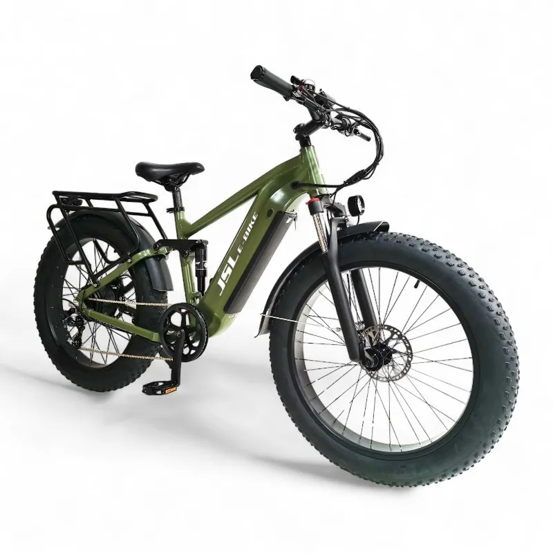 

2024 new North American hot-selling aluminum alloy 26-inch full shock absorption fat tire electric self