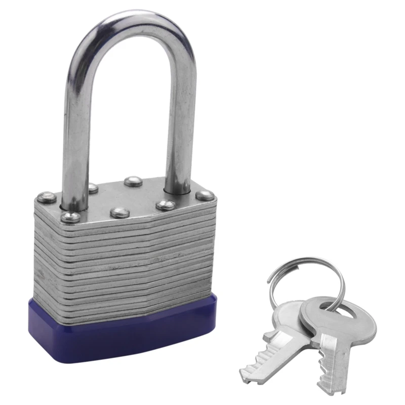 

2025 New 2 Pack Padlocks With Keys Shackle Padlocks Long Lock Heavy Duty Key Padlock Weatherproof Locks For Garden Shed Garage