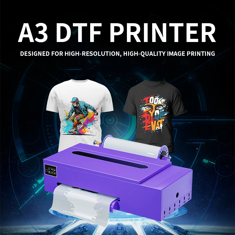 

Принтер A3 DTF, принтер для футболок, печатающая головка XP600, высокоточная печать 1440 dpi, обои, шторы, дизайн для самостоятельного изготовления