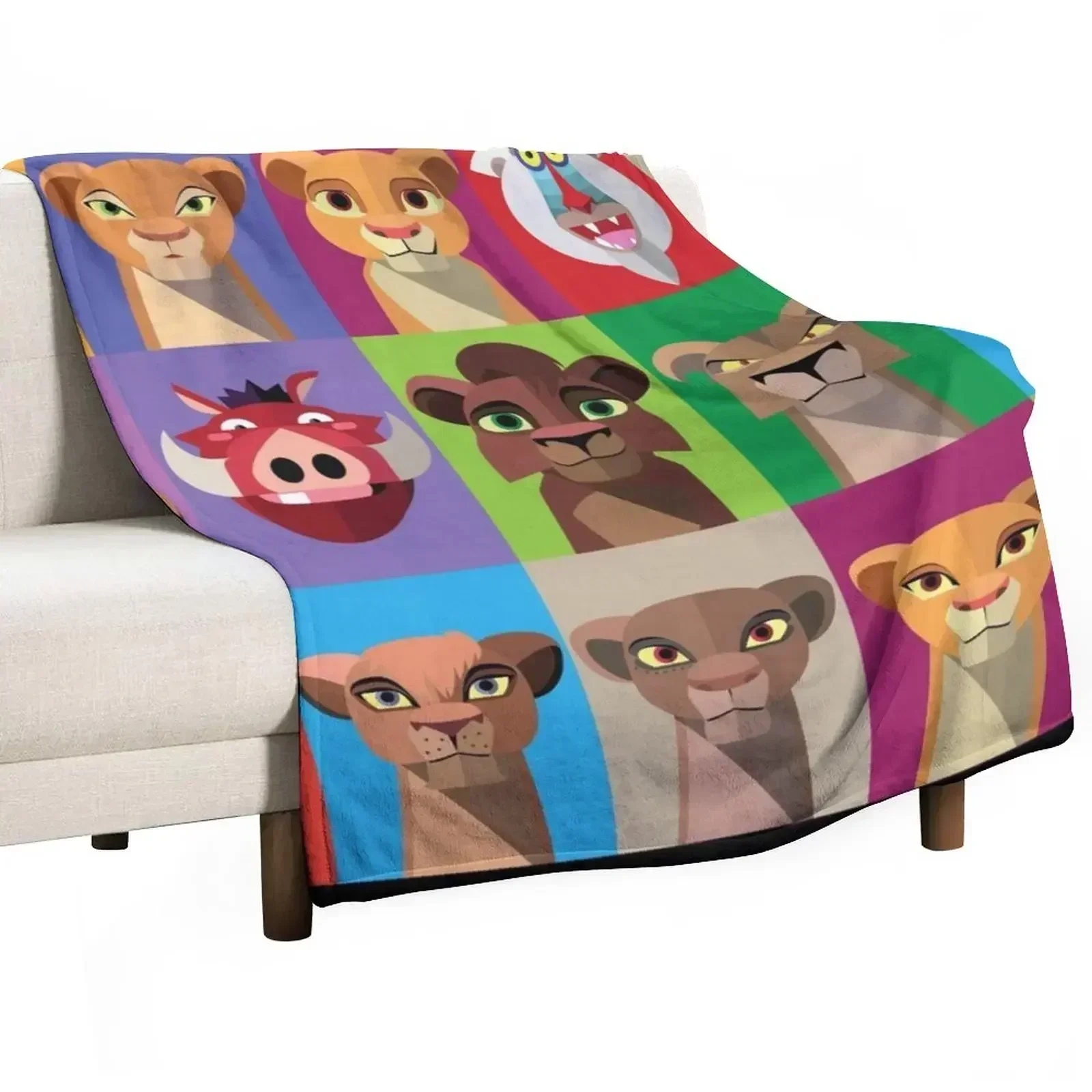 

TLK2 Stylized Icons Throw Blanket Luxurious Soft Blanket Holiday Gift for Family