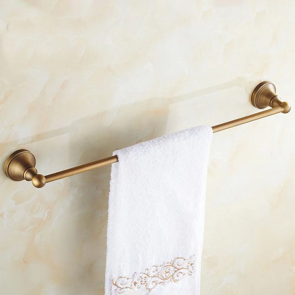 

Wall Mounted Antique Brass Bathroom Single Towel Bar Towel Rail Holder Bathroom Accessory mba147