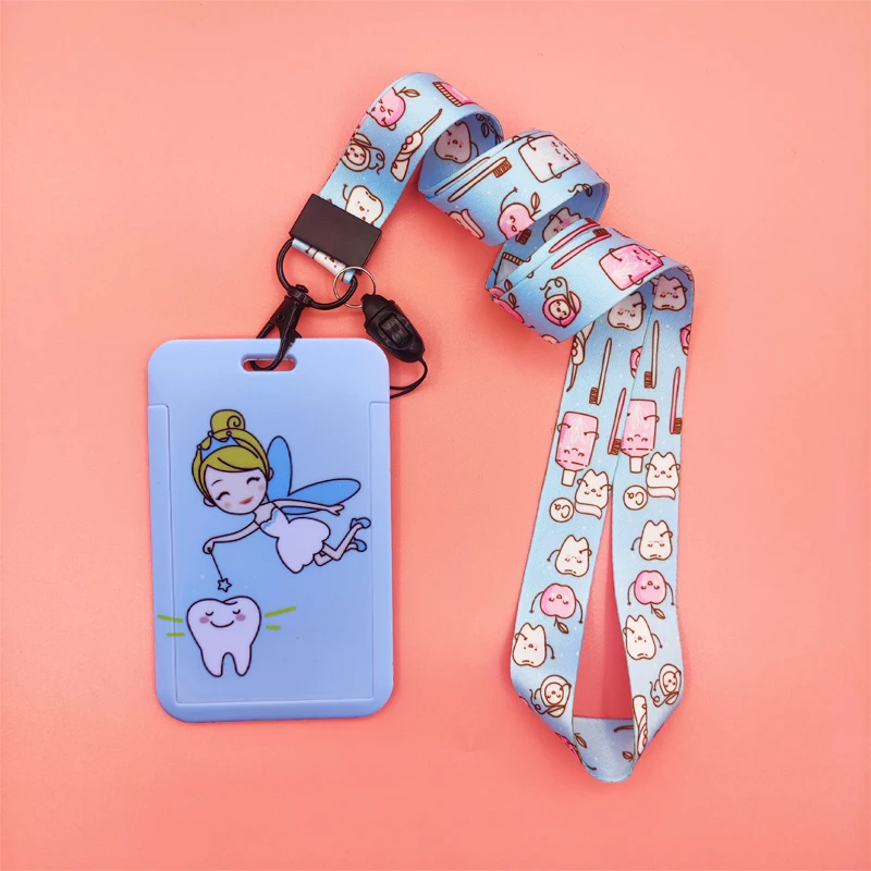 Zahnmedizin Krankenschwester Lanyard Ausweishalter Arzt ID Kreditkartenetui Umhängeband Kartenhalter Odontologia Anmeldeinformationen Zubehör Geschenk – Detail 14