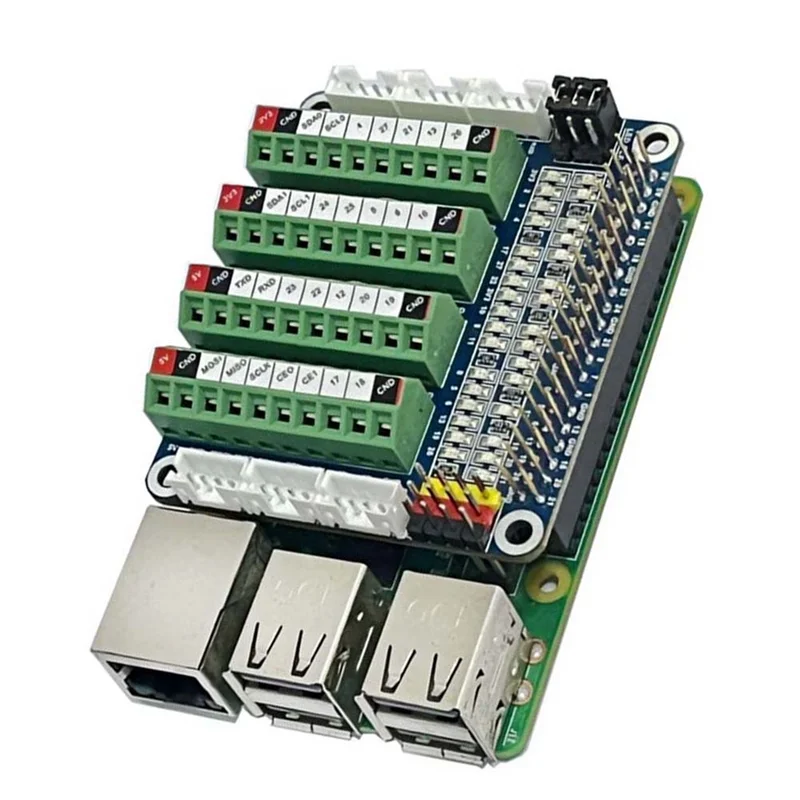 Y43A-1 Set Expansion Board GPIO Expansion Board For Raspberry Pi LED GPIO Test Board ADC/DCA Sensor