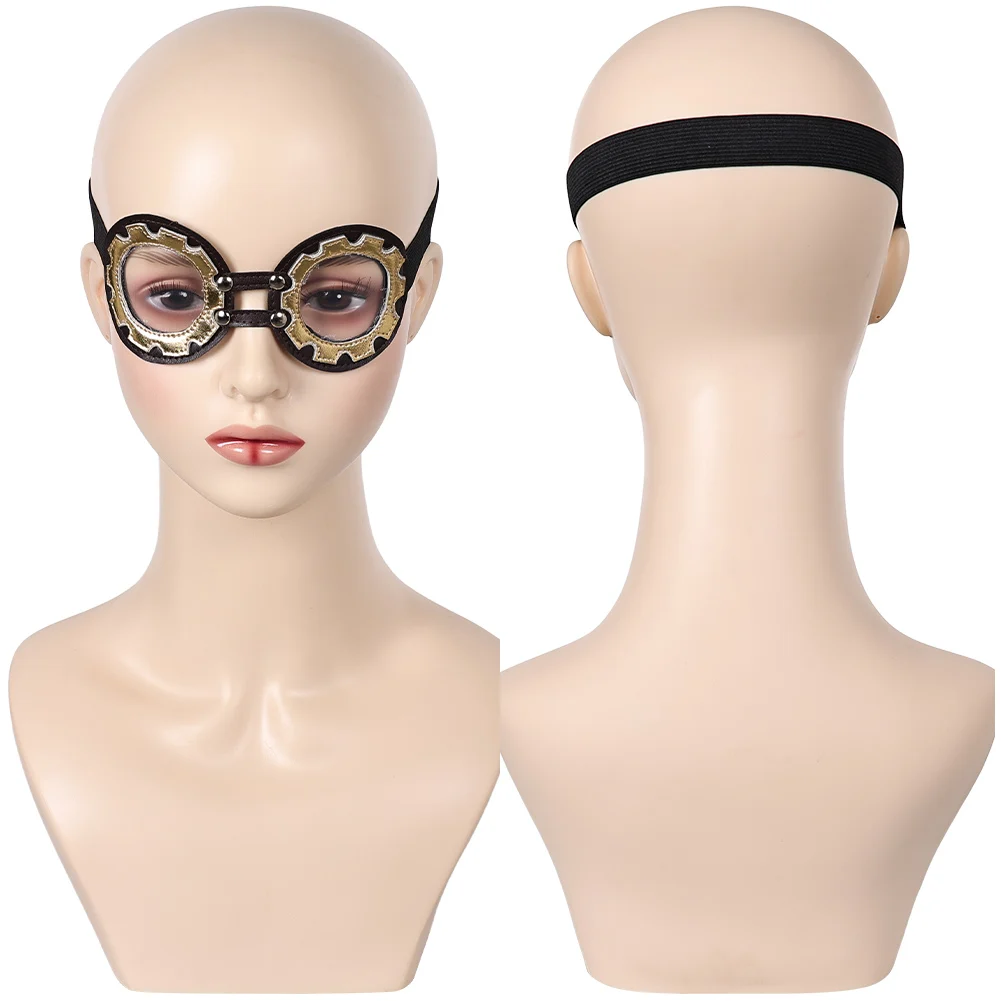 Disfraz Arcane Vi con los ojos vendados Cosplay PU parche de cuero máscara de ojos juego LOL gafas máscara de ojos fiesta de Halloween carnaval accesorios de juego de rol