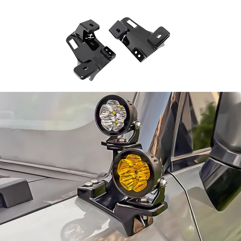 Car Spotlights Bracket Fit for JETOUR Traveler T2 High Quality Modified Car Hood A-pillar Spotlight Bracket Easy Installation