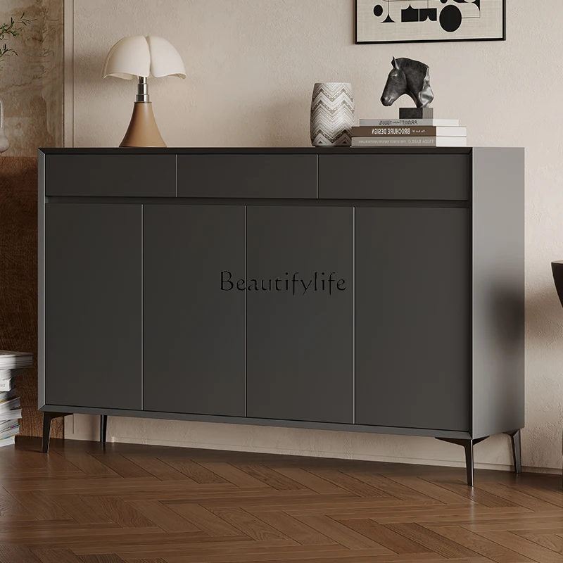 02*Entry-level Italian minimalist shoe cabinet, home door and outer corridor, new 2025 popular indoor large-capacity corridor