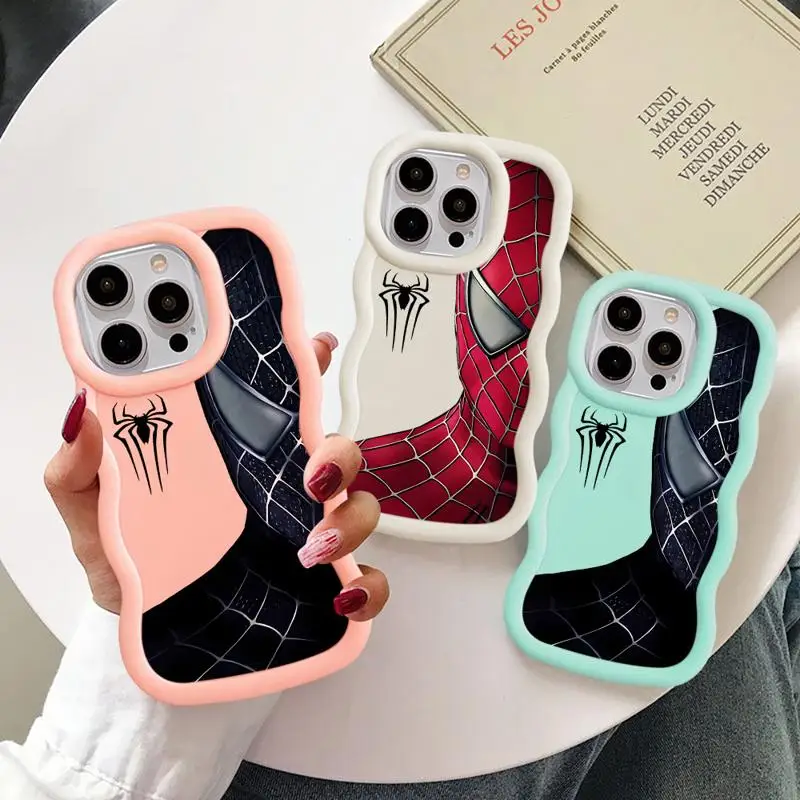 Marvel Sipider Man Phone Case for Apple iPhone 16 Plus 16 ProMax 16 Pro Soft Funda Cover