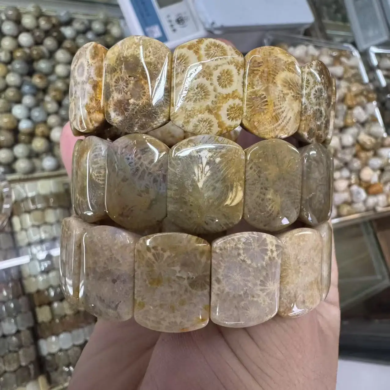 Natural Chrysanthemum Wan(A,daui)anhui(marble)Stone Beads Bracelet Gemstone Diy Jewelry Bangle For Woman For Gift Wholesale !