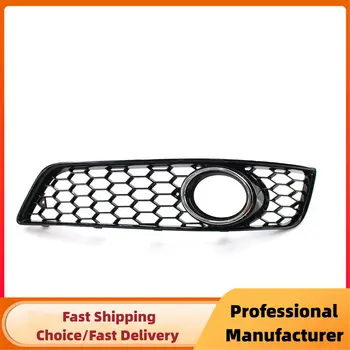 適用於Audi A3 8P 2009 2010 2011 2012 2013 年的前保險桿霧燈賽車格柵一對蜂窩網狀霧燈格柵罩 6 最佳銷售 奧迪A3 8P格柵 - №2