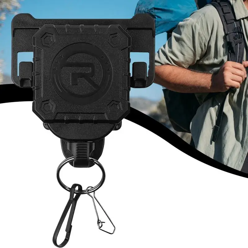 Telescopic Belt Keychain para homens, Chaveiro multifuncional, Mosquetão, Outdoor Survival Gear, Camping e Caminhada Clip