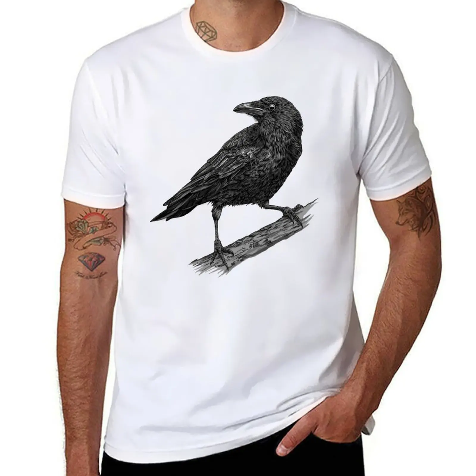 

Crow T-Shirt funny t shirts cotton man graphic t shirt T-Shirt
