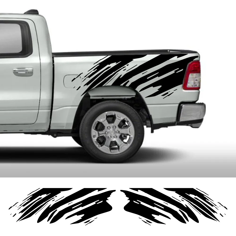 

Universal Car Splash Tattoo Grunge Design Sticker Pickup Truck Vinyl Graphic Decor Decal Cover For Dodge Toyota Maxus Isuzu Dmax