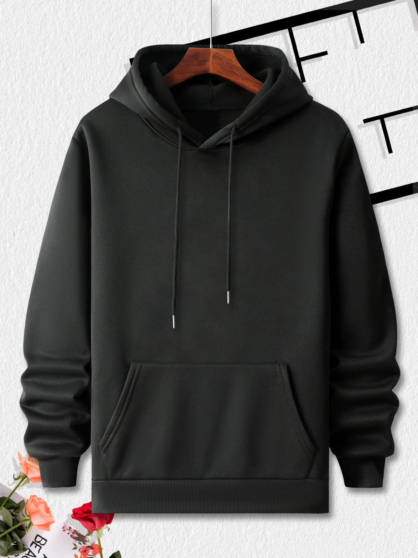 Men's Guardian Angel Hoodie Hip Hop Sports Casual Streetwear Warrior Sword Tribal Print Oversized Pullover Sweatshirt Tops