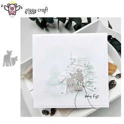 Piggy Craft metal cutting dies cut die mold Deer decoration Scrapbook paper craft knife mold blade punch stencils dies