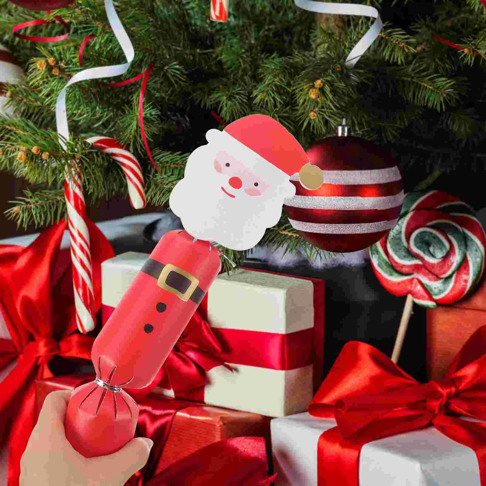 

20 шт. складная рождественская подарочная коробка для конфет, коробки для торта, бумажный футляр для упаковки печенья