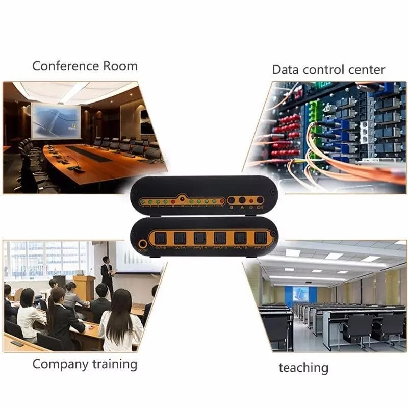 SPDIF مفتاح مصفوفة الصوت 4In 2 خارج محول الفاصل المحوري البصري الرقمي يدعم DTS HD Dolby AC3 DSD مع جهاز التحكم عن بعد