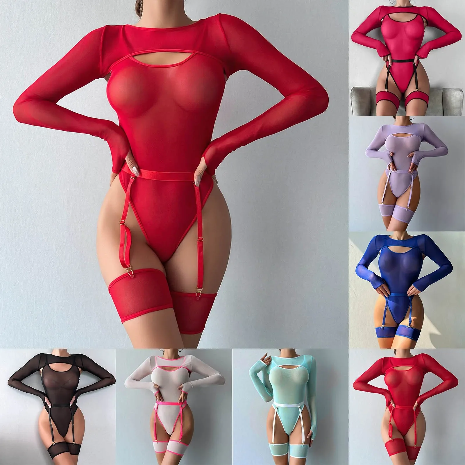 

Женский сексуальный комплект для девочек, роскошные женские ресницы на день Святого Валентина, дышащий слинг с вырезами, прозрачный облегающий сексуальный Ropa Interior De Mujer