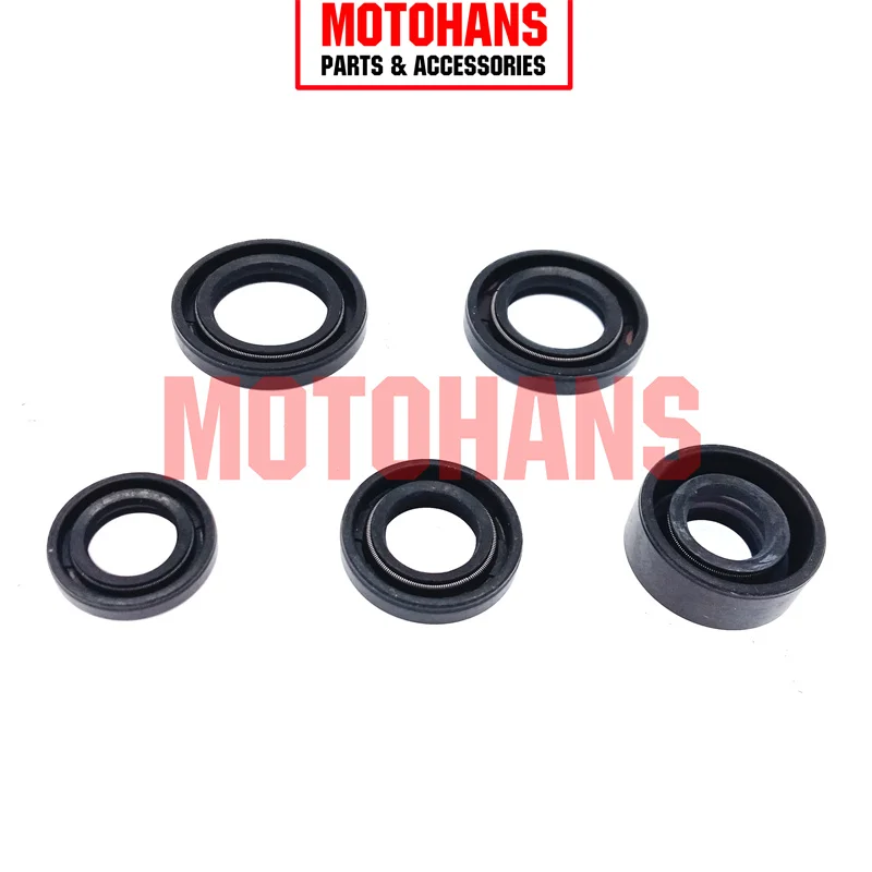 MOTORCYCLE OIL SEAL SET 13.7*24*5 11.6*24*10 17*29*5 18.9*30*5 12*21*4 FOR CD70 JH70 5PCS/SET