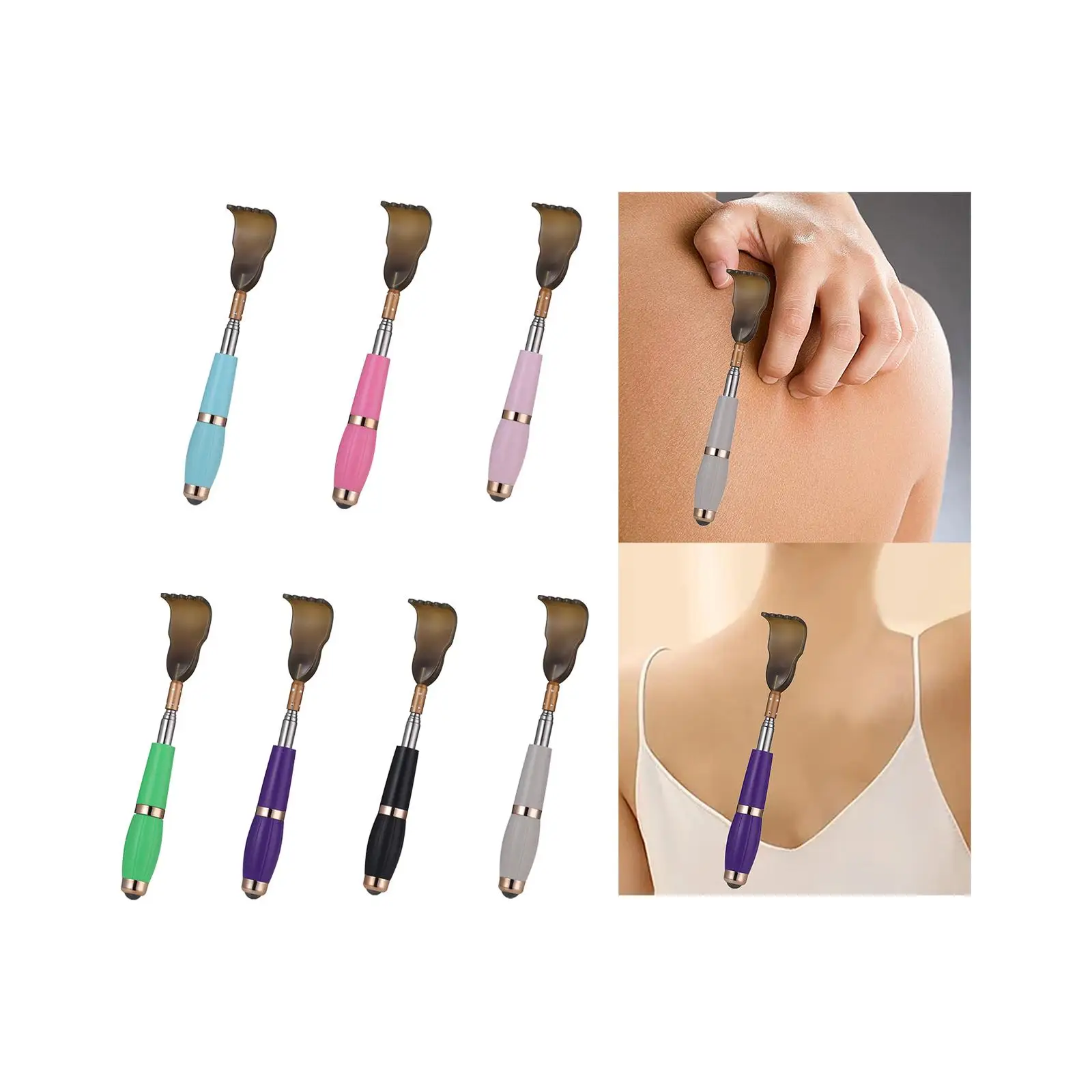 เครื่องมือป้องกันการคันเกาหลังแบบขยายได้ Telescoping Back Scratcher เครื่องมือสําหรับผู้ชาย