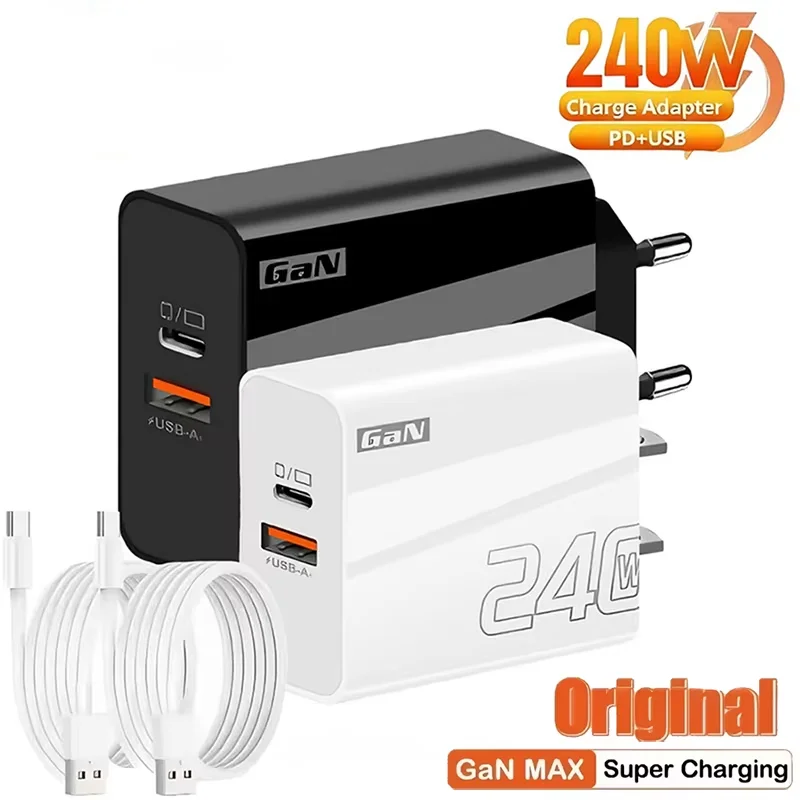 240W GaN USB Type C Charger PD Fast Charge Phone QC 3.0 Quic