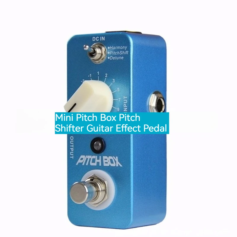 Mini Pitch Box Pitch Shifter Pedal,3 Modes Harmony/Shift/Detune Compact Stompbox for Guitar & Bass