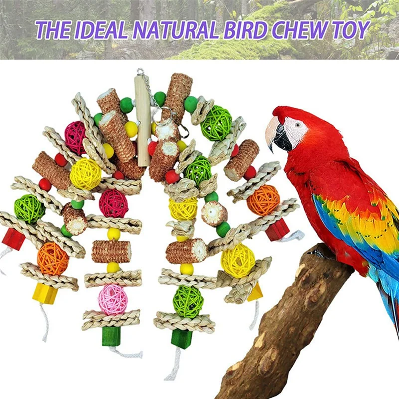 

Parrot Toys Kit Exciting Chewing Fun For Parakeets, Cockatiels, Medium-Sized Parrot Corn Cob Exercise The Beak
