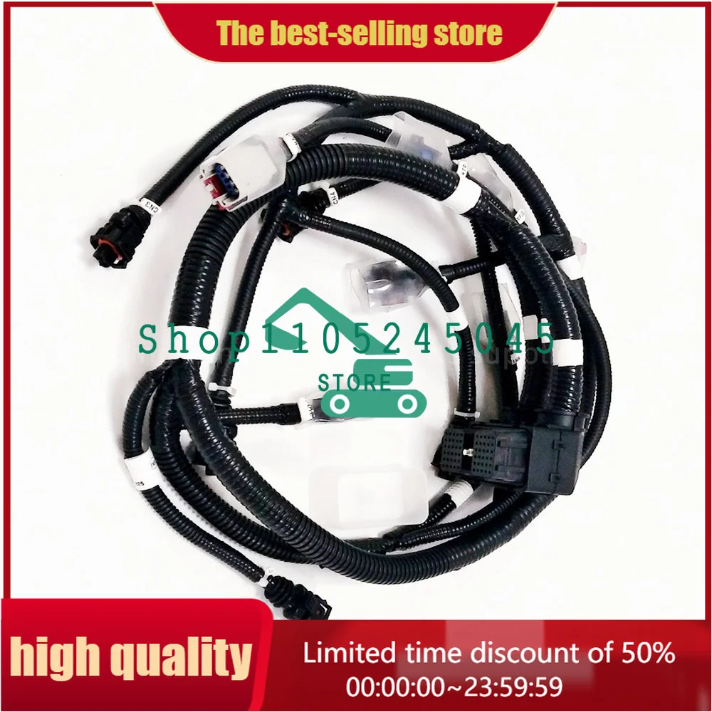 For 6271818240 6271-81-8240 PC130/140-8 Engine Wiring Harness Cable Whip Excavator Parts