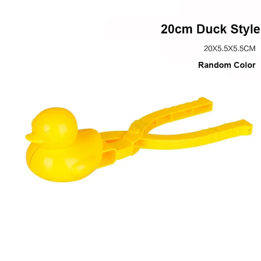 Pince à fabriquer des boules de neige en plein air, multi-styles en plastique, cœur, flocon de neige, canard, pince à sable, boule de neige, jouets pour enfants et adultes