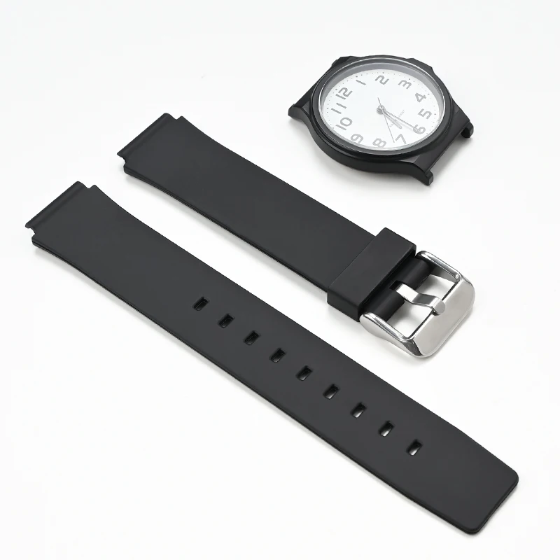 Watch Strap for MQ-24 mw-59 Soft resin TPU student watch chain Watchband Pin Buckle Wrist band waterproof strap